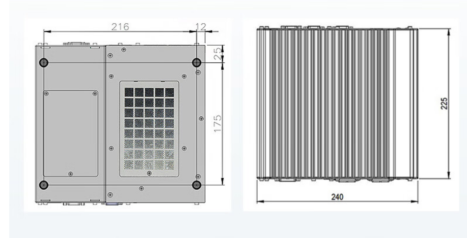 從中可以看出.DTB-3116-Q370的尺寸優(yōu)勢明顯，具有薄款機(jī)身，機(jī)內(nèi)結(jié)構(gòu)緊湊，占用空間小，節(jié)省為用戶更多空間。。與此同時這款工控機(jī)重量輕，攜帶、搬運(yùn)便利。